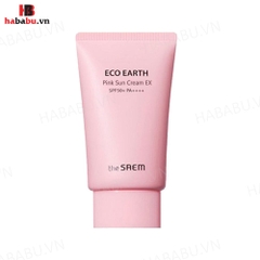 Kem chống nắng The Saem Eco Earth Pink Sun Cream Ex 50ml chính hãng