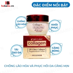 Kem dưỡng trắng 3W Clinic Collagen Regeneration Cream 60ml chính hãng