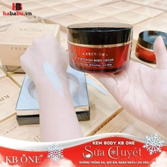 Kem Body KB One Sữa Tuyết Whitening Body Cream Premium 100gr chính hãng