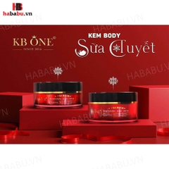 Kem Body KB One Sữa Tuyết Whitening Body Cream Premium 100gr chính hãng