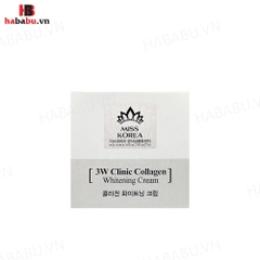 Kem dưỡng trắng da 3W Clinic Collagen Whitening Cream 60ml chính hãng