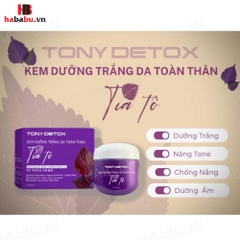 Kem dưỡng trắng da Body Tía Tô Tony Detox 180gr chính hãng