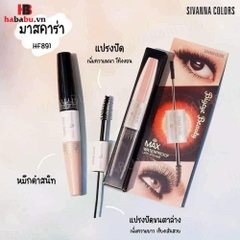 Mascara Sivanna Colors Two Step 6X Waterproof 9ml chính hãng