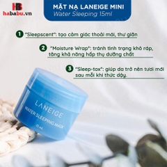 Mặt nạ ngủ Laneige Water Sleeping Mask 15ml chính hãng