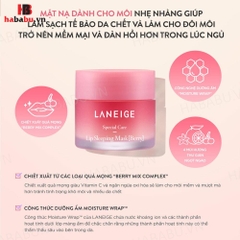 Mặt nạ ngủ môi Laneige Lip Sleeping Mask Ex Berry 3gr chính hãng