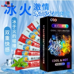Nước Olo Oral Sex Băng Hoả hộp 8 gói tăng khoái cảm chính hãng
