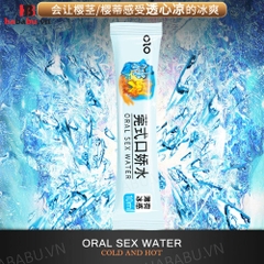 Nước Olo Oral Sex Băng Hoả hộp 8 gói tăng khoái cảm chính hãng