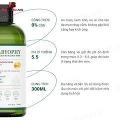 Toner không cồn Caryophy Portulaca ngăn ngừa mụn 300ml chính hãng