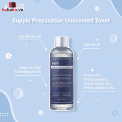 Nước hoa hồng Klairs Supple Preparation Unscented Toner 180ml chính hãng.