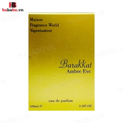 Nước hoa nữ Barakkat Ambre Eve 100ml chính hãng