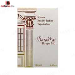 Nước hoa nữ Barakkat Rouge 540 Extrait trắng 100ml chính hãng