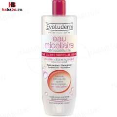 Nước tẩy trang Evoluderm Micellar Cleansing Water Hồng 500ml chính hãng