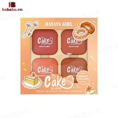 Set phấn má hồng Vuông Hasaya Girl Blusher 4 hộp chính hãng.