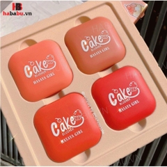 Set phấn má hồng Vuông Hasaya Girl Blusher 4 hộp chính hãng.