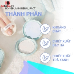 Phấn phủ dạng nén Innisfree No-Sebum Mineral Pact 8.5gr chính hãng