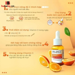 Serum sáng da mờ thâm Balance Active Formula Vitamin C 30ml chính hãng