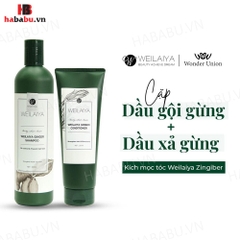 Bộ gội xả Gừng Trắng Weilaiya Ginger 400ml + 250ml chính hãng