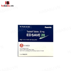Tăng cường sinh lý nam Ed Save 20mg hộp 4 viên chính hãng