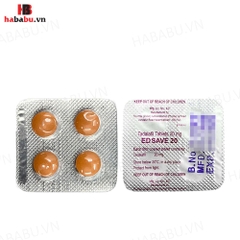 Tăng cường sinh lý nam Ed Save 20mg hộp 4 viên chính hãng
