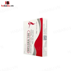 Tăng cường sinh lý nam Welgra 100mg hộp 4 viên chính hãng