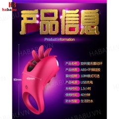 Vòng rung dương vật Cock Rings lưỡi liếm chính hãng