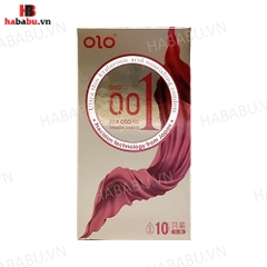 Bao cao su siêu mỏng Olo Thin Square Gold hộp 10 chiếc chính hãng