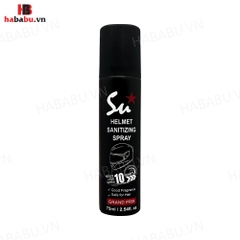 Xịt khử mùi nón bảo hiểm Su Star Grand Prix 75ml chính hãng