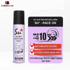 Xịt khử mùi nón bảo hiểm Su Star Race On 75ml chính hãng