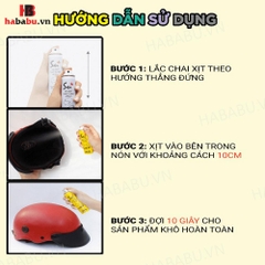 Xịt khử mùi nón bảo hiểm Su Star Track 75ml chính hãng