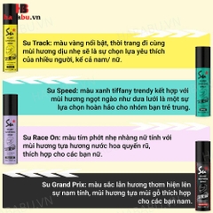 Xịt khử mùi nón bảo hiểm Su Star Track 75ml chính hãng