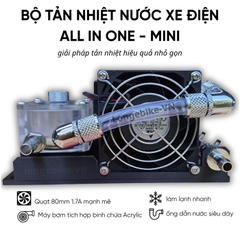 Bộ tản nhiệt nước Mini dùng cho xe điện, máy tính