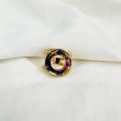 Cài Khăn 4 Chấu HimHip Size To Mặt Tròn Sang Trọng HKCC Đính Phale 2x2.5cm - Ánh Vàng