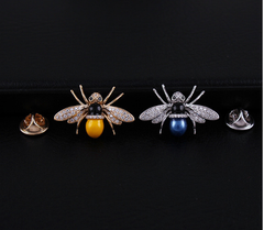 Pin Cài Áo HimHip Nam Nữ Ong Mắt Đen Sang Trọng HKCC Đính Phale 2*3cm