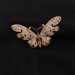 Trâm, Ghim Cài Áo HimHip Bướm Đêm Thanh Lịch HKCC Đính Phale 3,5*6,3cm