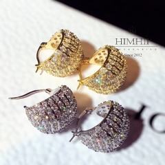 Khuyên Tai Hợp Kim Cao Cấp Phối Hàng Phale Lấp Lánh 1.5*1.6cm