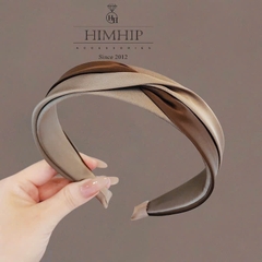 Bờm HimHip Vải Trơn 2 Màu Thắt Nơ Thanh Lịch 3cm