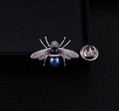 Pin Cài Áo HimHip Nam Nữ Ong Mắt Đen Sang Trọng HKCC Đính Phale 2*3cm