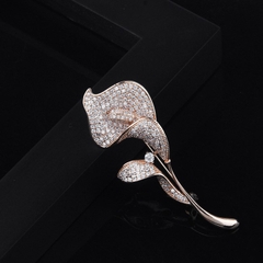 Trâm, Ghim Cài Áo HimHip Hoa Vân Môn Thanh Lịch HKCC Đính Phale 2,5*6,5cm