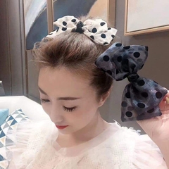 Kẹp Bấm HimHip Nơ Vải Chấm Bi Đáng Yêu 8.5x16cm