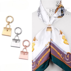 Cài Khăn Ống HimHip Size Nhỏ Hình Túi Xách Sang Trọng 1.7x4cm