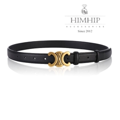 Dây Lưng HimHip Da Thật Mặt Chữ C Sang Trọng 2.5x99cm