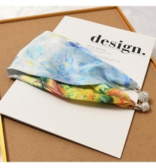Khăn Tuban Lụa HimHip 50x12cm Khăn Quàng Quà Tặng Khăn - 12