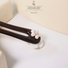 Trâm Cài Tóc HimHip Bạch Hồng Mai 15cm Hộp Phụ Kiện Áo Dài