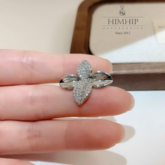 Trâm, Ghim Cài Áo HimHip HKCC Lá Nhỏ Phale 4 Cánh 2.6x2.1cm