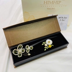 Set Quà 8/3 HimHip Trâm Cài Tóc & Cài Áo Kèm Túi Hộp Thiệp - 52