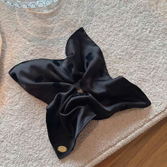 Scruchies HimHip Vải Vuông Chấm Bi Thanh Lịch 20cm