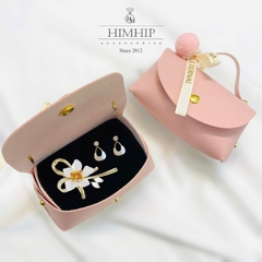 Set Quà HimHip Cài Áo & Khuyên Tai Kèm Túi Thiệp - 847