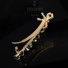 Kẹp Bấm HimHip HKCC Kết Nơ Phale Lấp Lánh 7.2x1.7cm