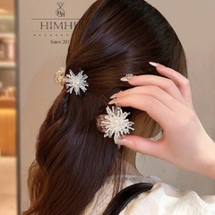 Kẹp Càng Cua HimHip Composite Đính Chùm Giả Trai Nhí Thanh Lịch 8 Răng 4.5x3cm
