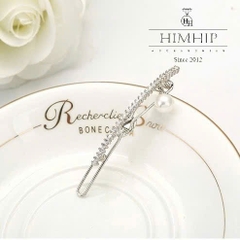 Kẹp Mái HimHip HKCC Dáng Mảnh Phale Phối Hạt Giả Trai 0.2x6.5cm